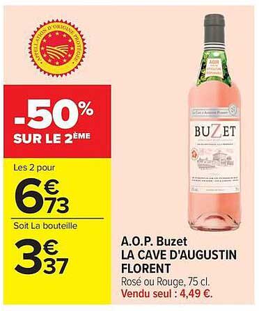 A.O.P. Buzet LA CAVE D'AUGUSTIN FLORENT