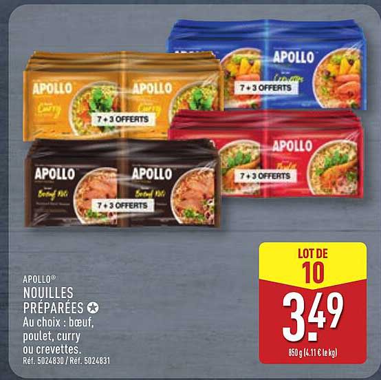 APOLLO NOUILLES PRÉPARÉES