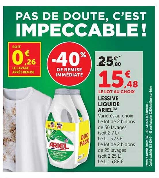 ARIEL LESSIVE LIQUIDE