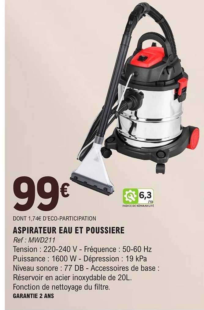 ASPIRATEUR EAU ET POUSSIERE
