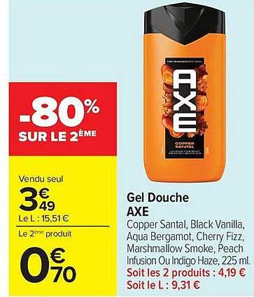 Axe Gel Douche