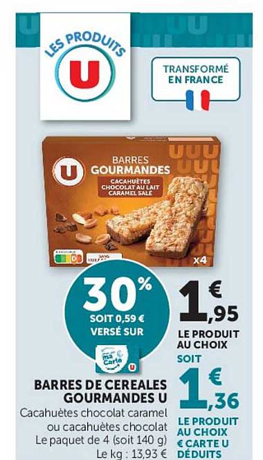 Barres Gourmandes U