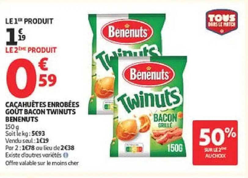 Benenuts Twinuts Bacon