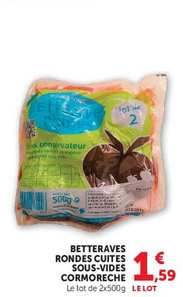 BETTERAVES RONDES CUTES SOUS-VIDES CORMOREC