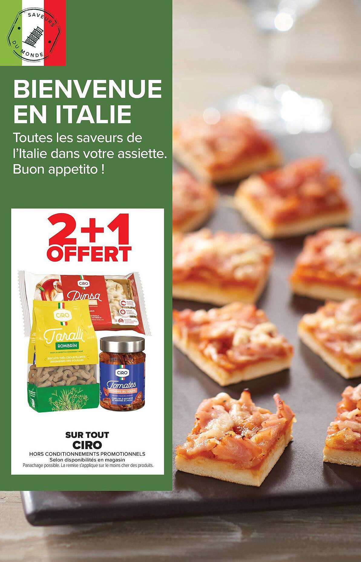BIENVENUE EN ITALIE