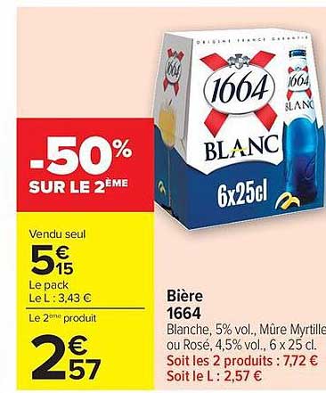 Bière 1664 Blanc