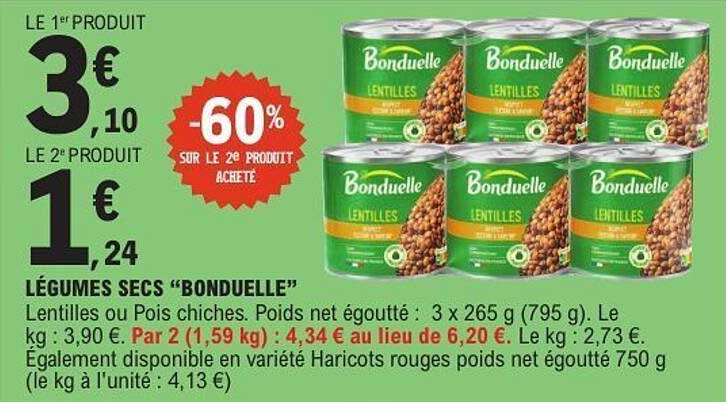 Bonduelle Lentilles Picardes