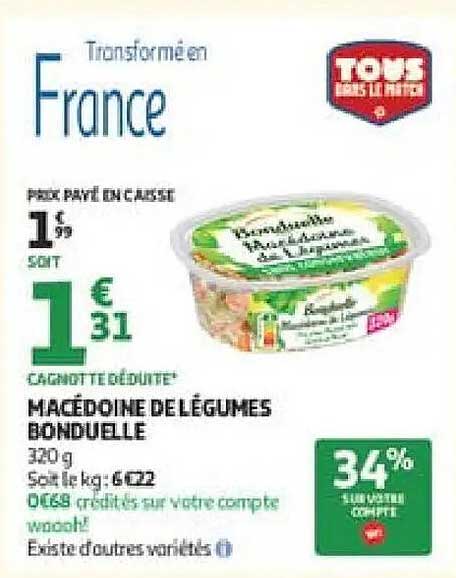 Bonduelle Macédoine de légumes
