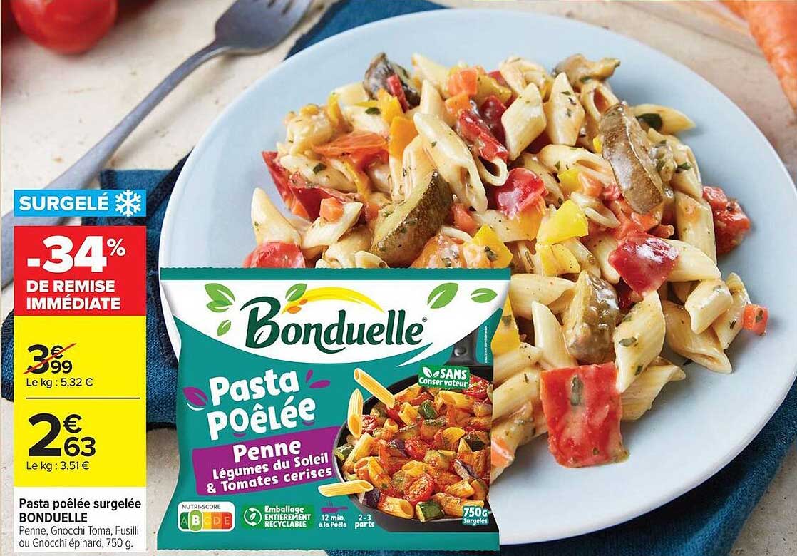 Bonduelle Pasta poêlée Penne