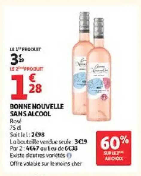 Bonne nouvelle sans alcool