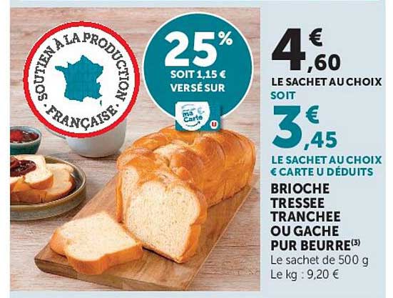 BRIOCHE TRESSEE TRANCHEE