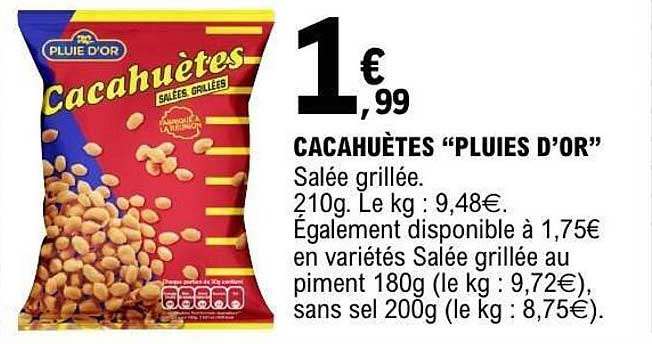 CACAHUÈTES “PLUIES D’OR”