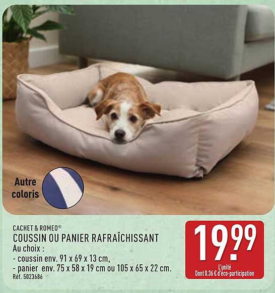 CACHET & ROMEO Coussins ou panier rafraîchissant