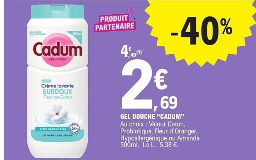 Cadum Crème lavante SURDOUX