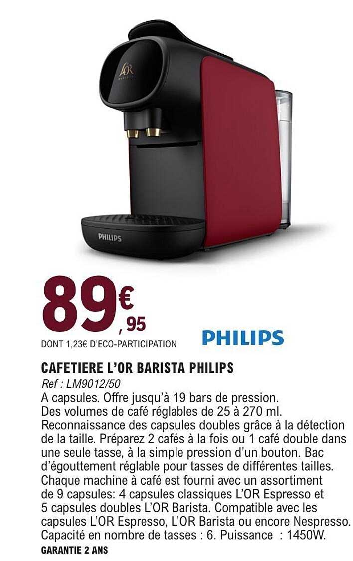 CAFETIERE L’OR BARISTA PHILIPS