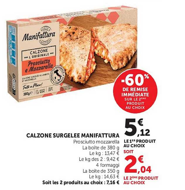 CALZONE SURGELÉE MANIFATTURA
