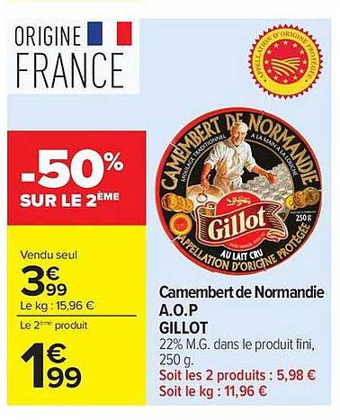 Camembert de Normandie A.O.P. GILLOT