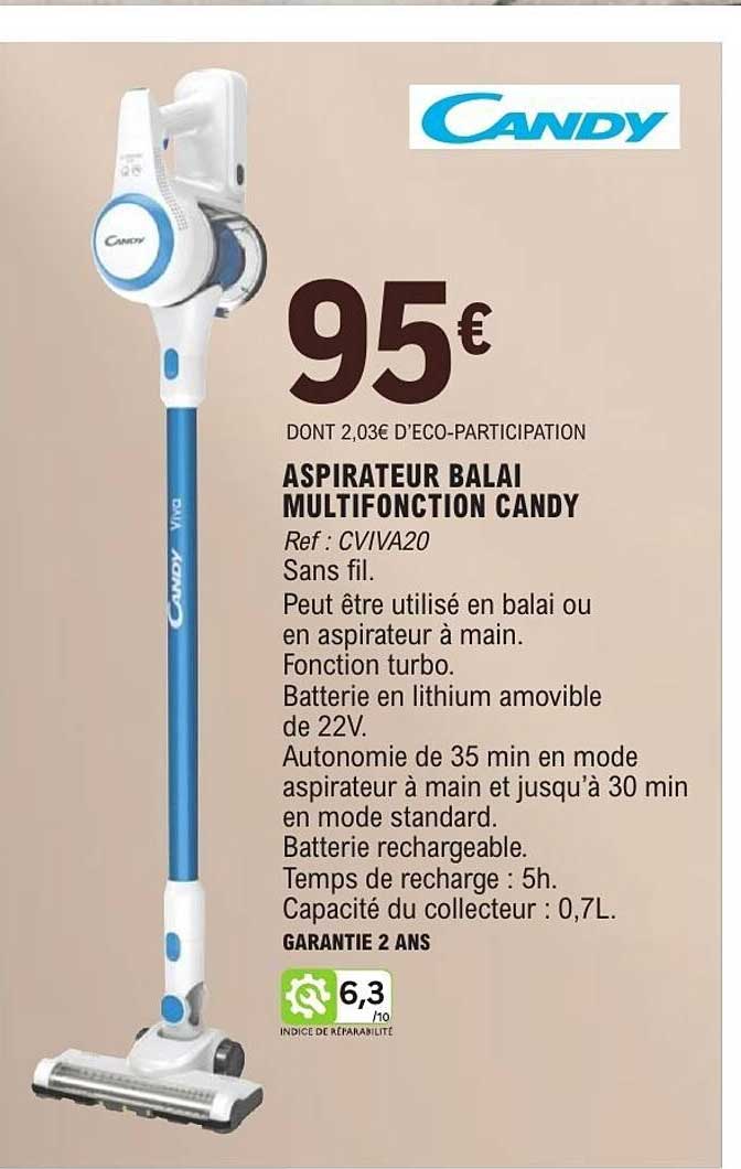 Candy Aspirateur Balai Multifonction
