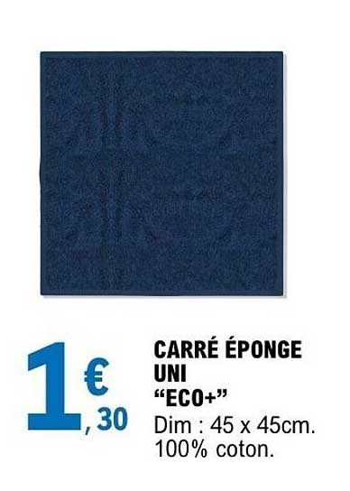 CARRÉ ÉPONGE UNI “ECO+”