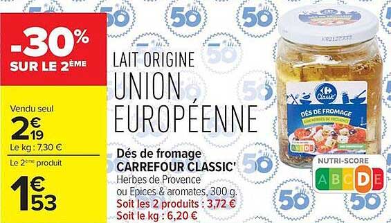 Carrefour Classic' Des de Fromage