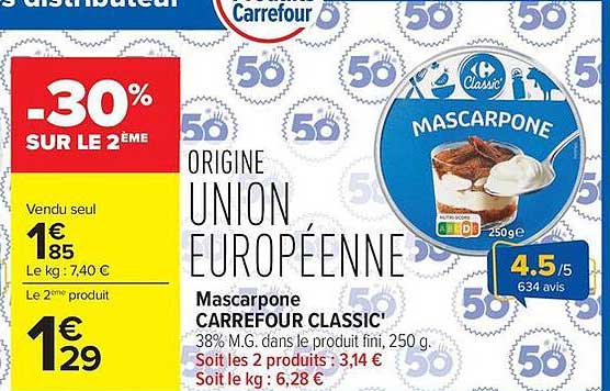 Carrefour Classic' Mascarpone