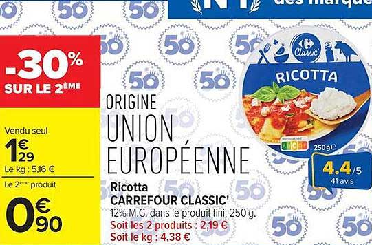Carrefour Classic' Ricotta