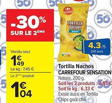 Carrefour Sensation Tortilla Nachos