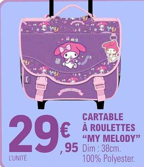 Cartable à roulettes "MY MELODY