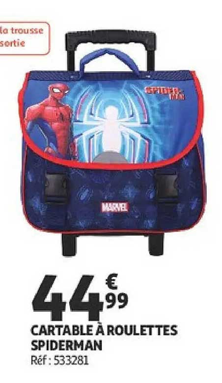 CARTABLE À ROULETTES SPIDERMAN
