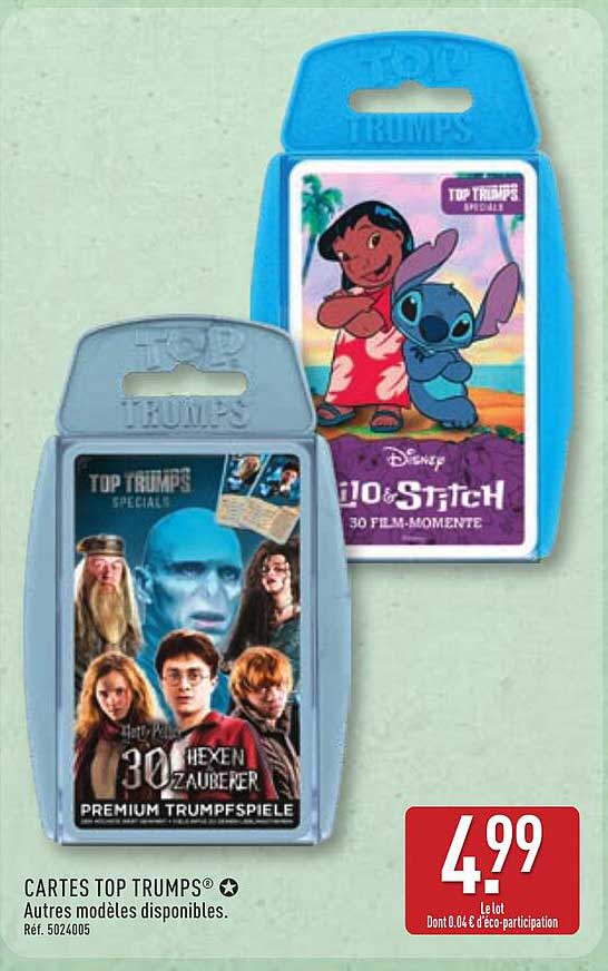 Cartes Top Trumps