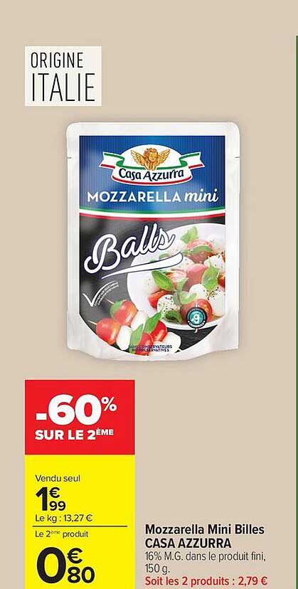 Casa Azzurra Mozzarella mini Balls