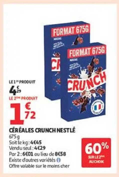 CÉRÉALES CRUNCH NESTLÉ