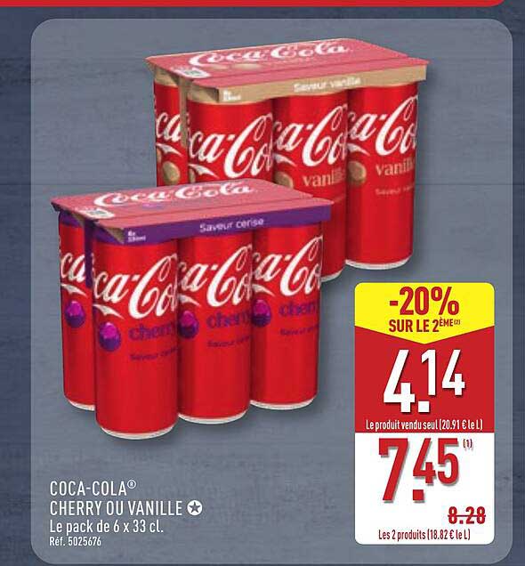 COCA-COLA CHERRY OU VANILLE