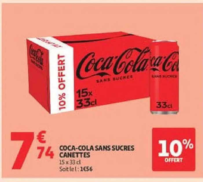 Coca-Cola Sans Sucres CANNETTES