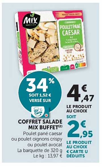 Coffret salade mix buffet