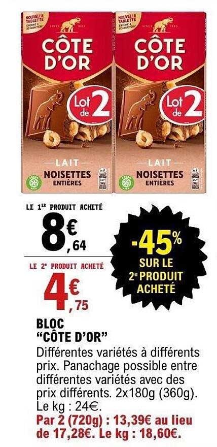 CÔTE D’OR Lait Noisettes Entières