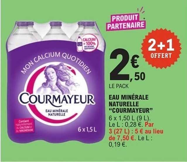 Courmayeur Eau minérale naturelle