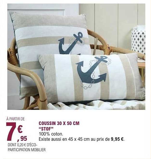 COUSSIN 30 X 50 CM “STOF”