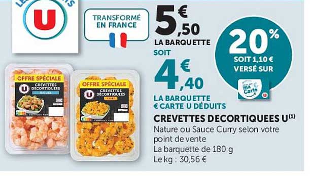 CREVETTES DECORTIQUEES U
