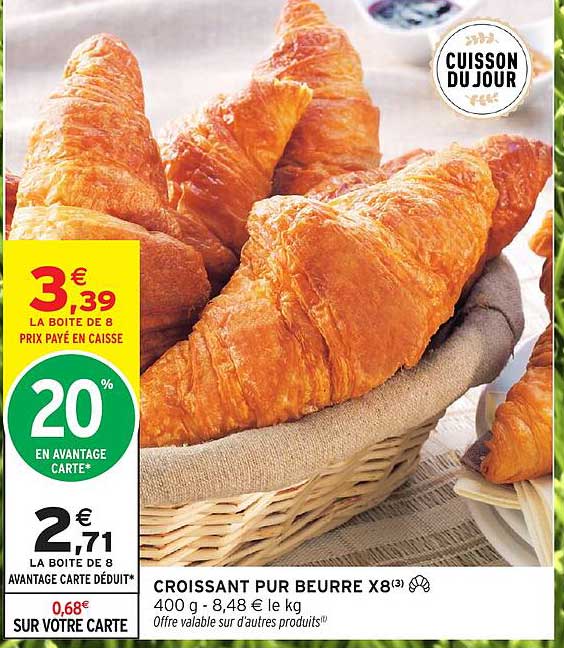 CROISSANT PUR BEURRE X8