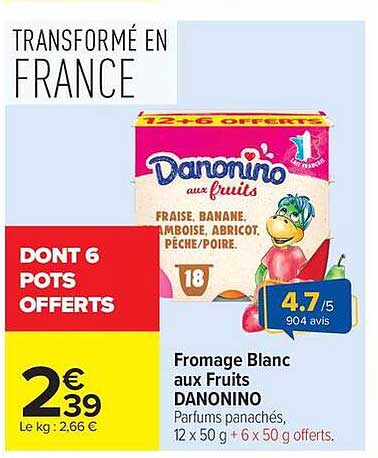 Danonino aux fruits