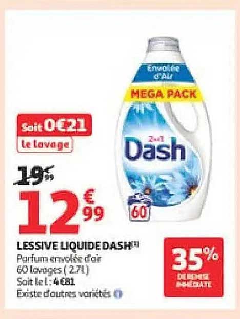 Dash Lessive liquide d'air