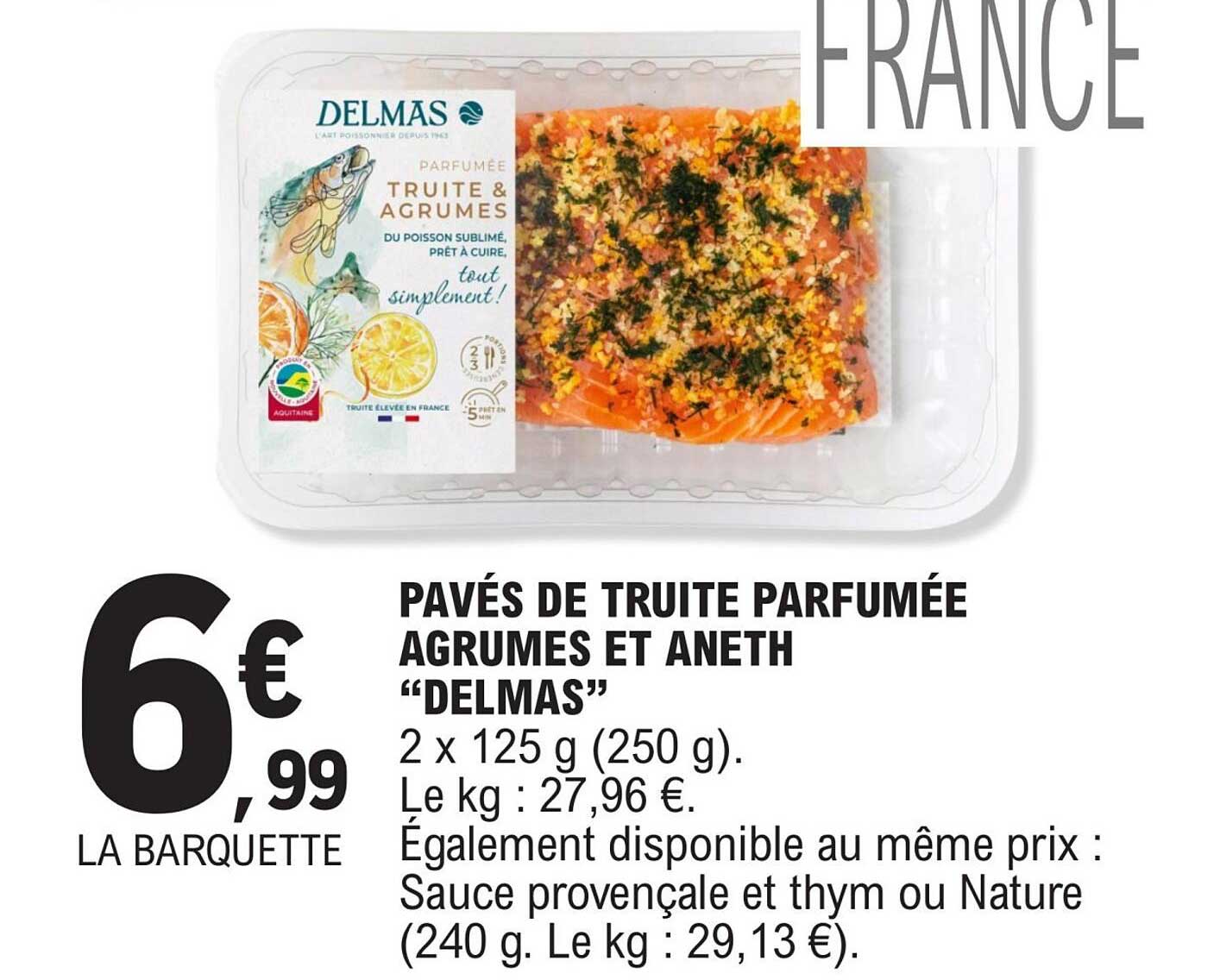 DELMAS Pavés de truite parfumée
