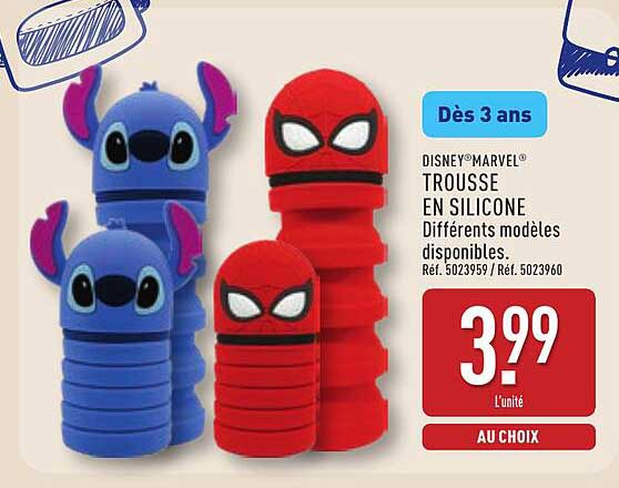 DISNEY MARVEL Trousse en silicone