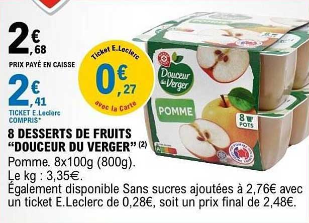 Douceur du Verger Pomme