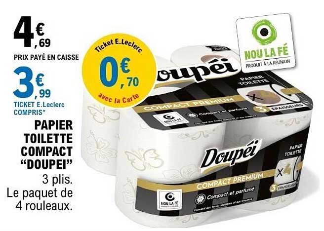 Doupéi Papier toilette compact