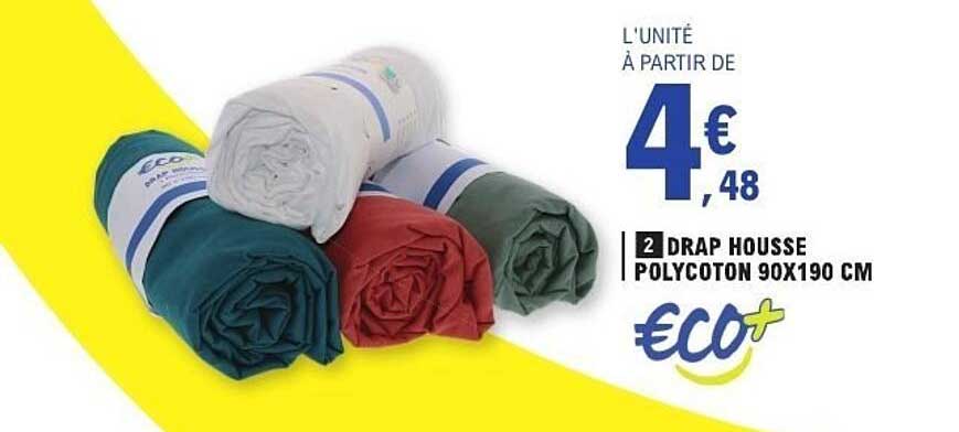 Drap housse polycoton 90X190 cm