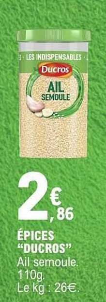 Ducros Ail semoule