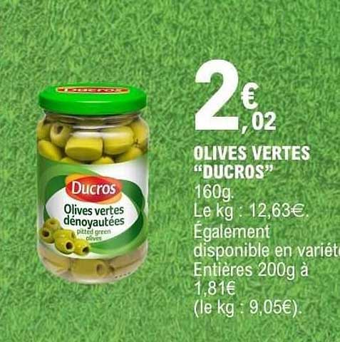Ducros Olives vertes dénoyautées