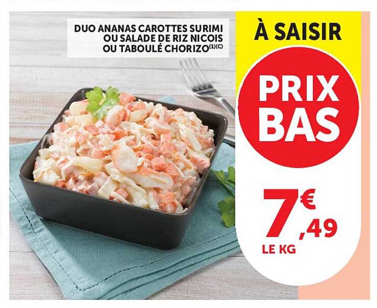 DUO ANANAS CAROTTES SURIMI